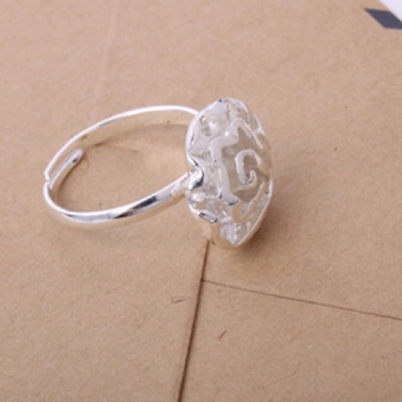 NEW💙💎🌹MODERN ROSE🌹💎💙ADJUSTABLE SILVER PLATED - Picture 4 of 7